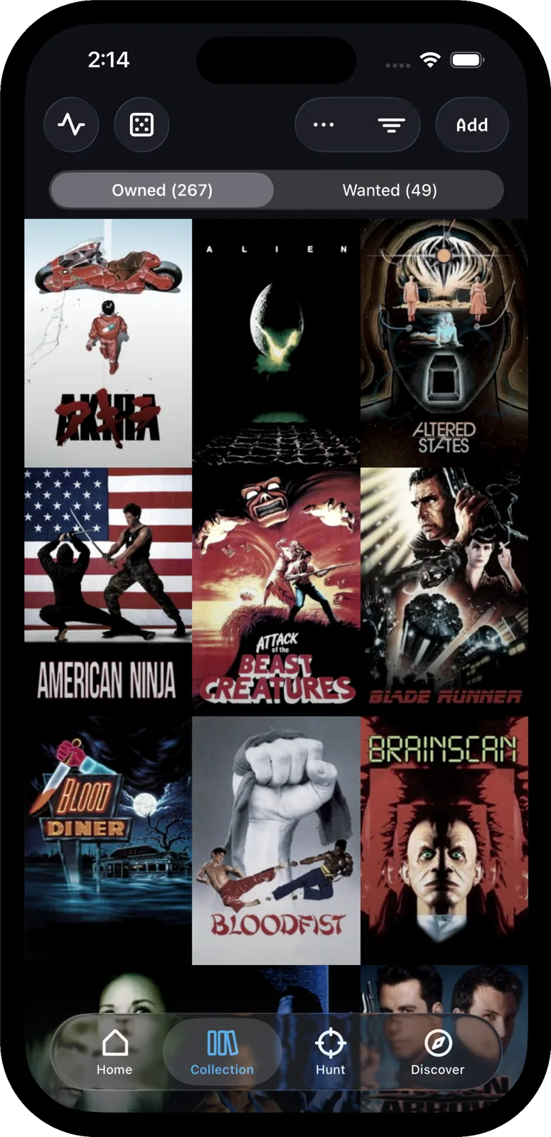 A Rewind collection, shelved as cover art.
